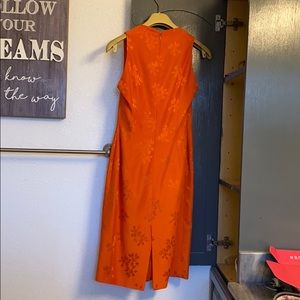 versace orange dress